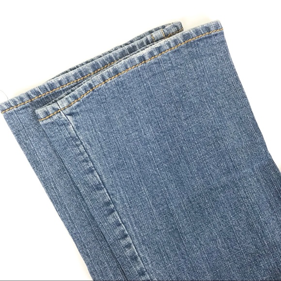 Aeropostale Hailey Skinny Flare Jeans 3/4 Blue - Picture 6 of 8